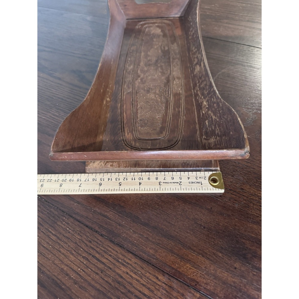 Vintage Wood Wall Shelf Bread Board Kitchen Decor Give Us This Day Cottagecore - Picture 6 of 7